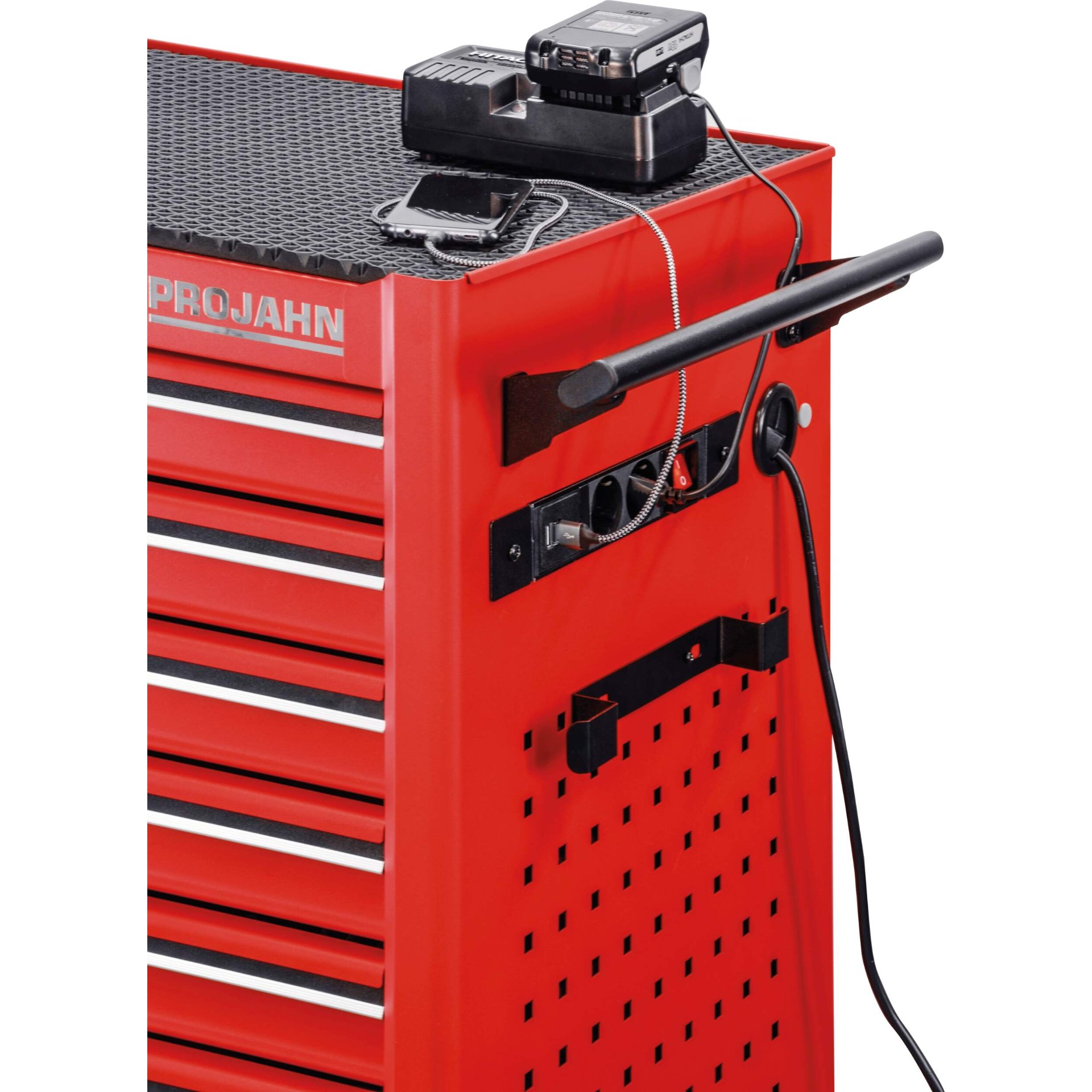 Werkzeugwagen, Rollwerkzeugwagen, Schubladenwagen, rot, Tool-Trolley