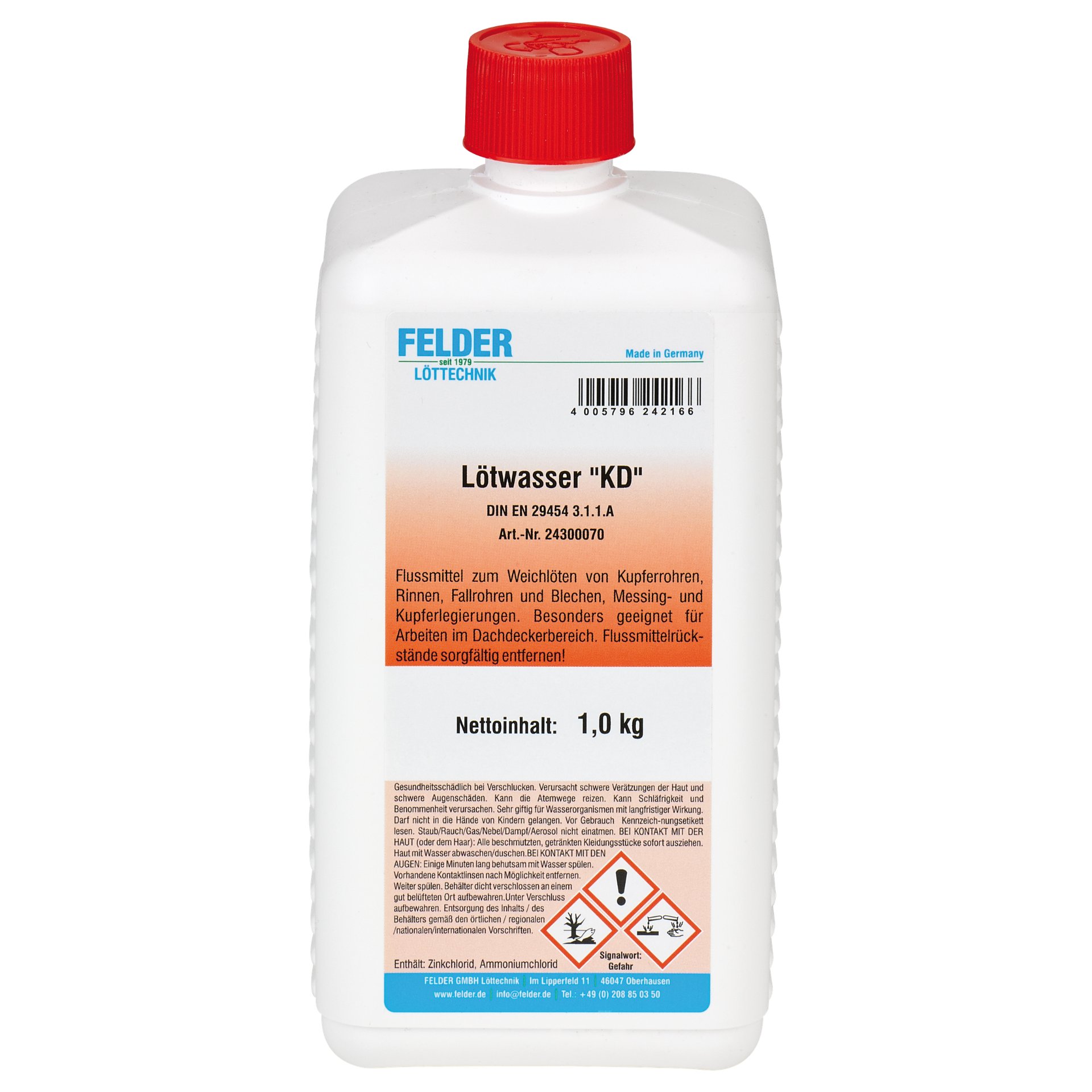Lötlösemittel, Lötwasser, Sicherheitschemikalie, Chemieprodukt, 1,0 kg