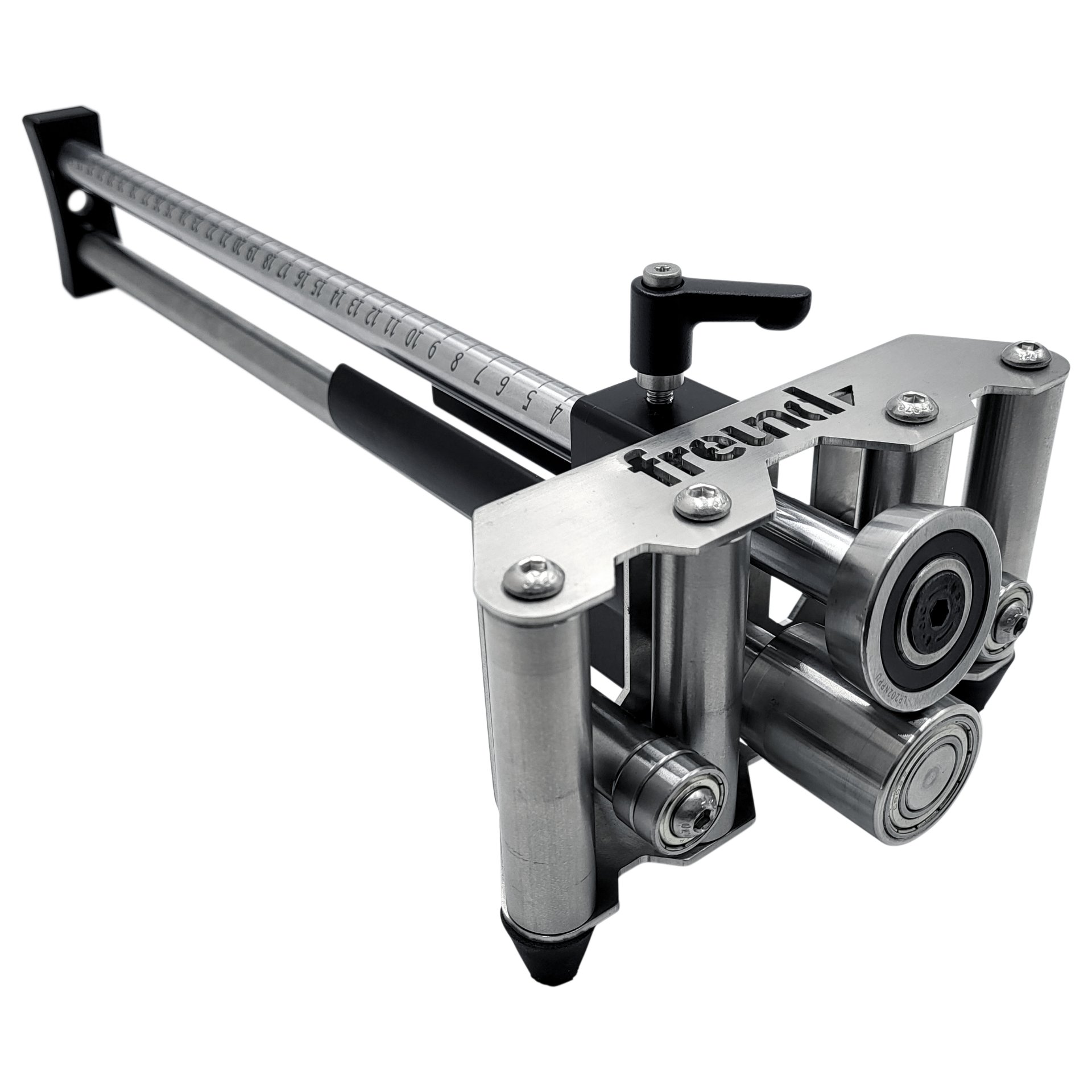 Glassroller, Konstruktionswerkzeug, Messskala, Verstellbarer Roller, Metallbeschlag