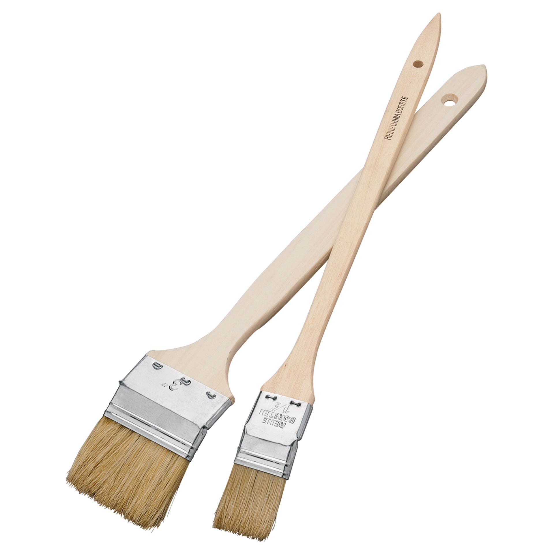 Pinselset, Holzpinsel, Kunstpinsel, Flachpinsel, Naturhaar