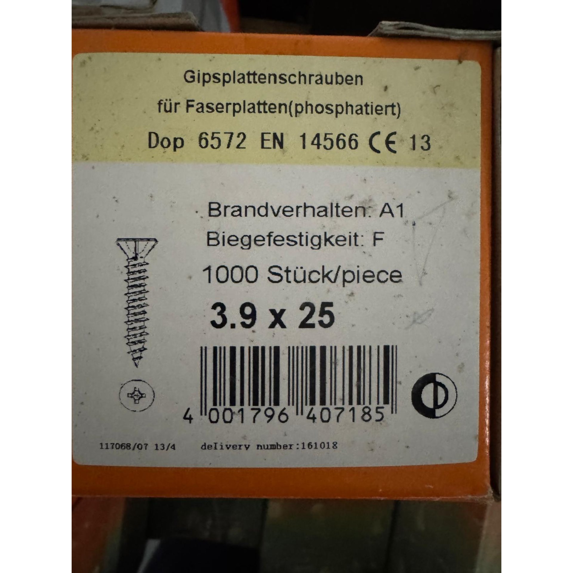 Schraube, Gipsplatten-Schrauben, Phosphatiert, 3.9 x 25, 1000 Stück/Packung