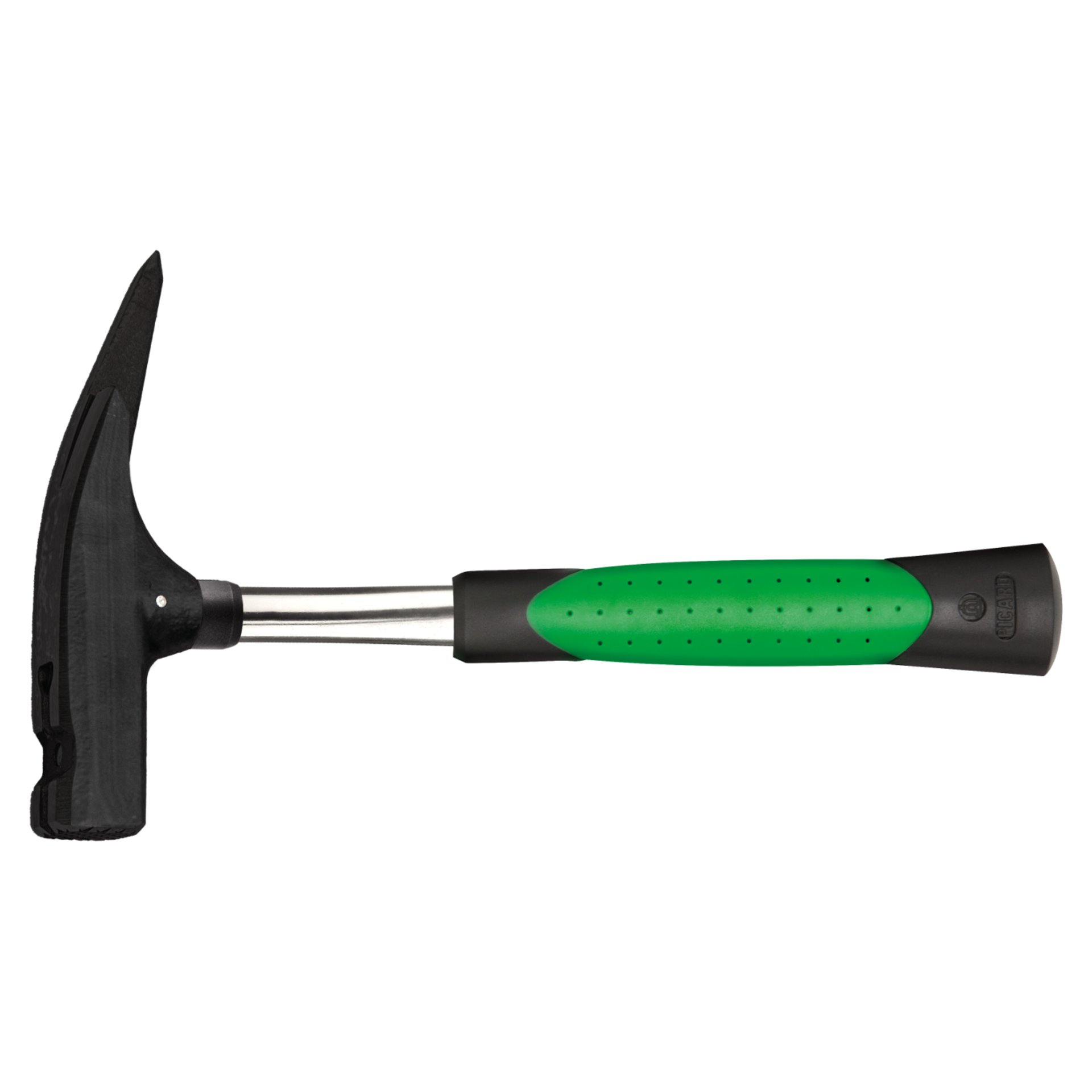 Hammer, Claw hammer, Griff grün, Fiberglasgriff, Metallkopf