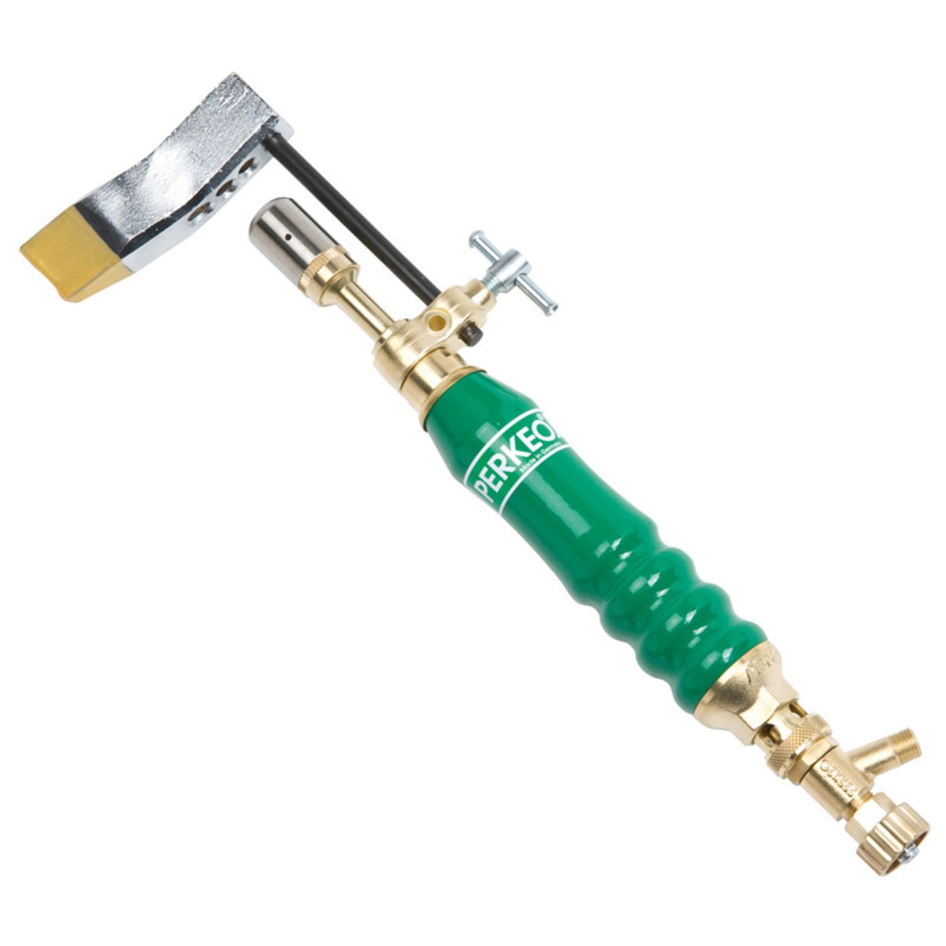 Perkeo Propan-Hochleistungs-Lötkolben m. 350 g-ZINNLUX Hfm gekr., G3/8"LH