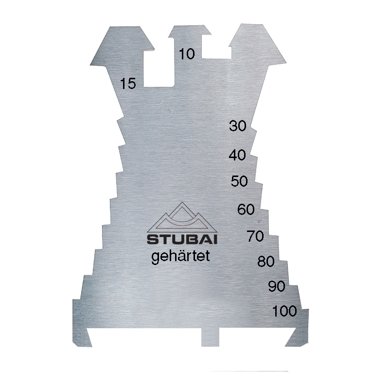 anreissschablone-zink-kupfer Stubai Anreißschablone Fiechtl 1,3 mm, gehärtet, 140x100 mm