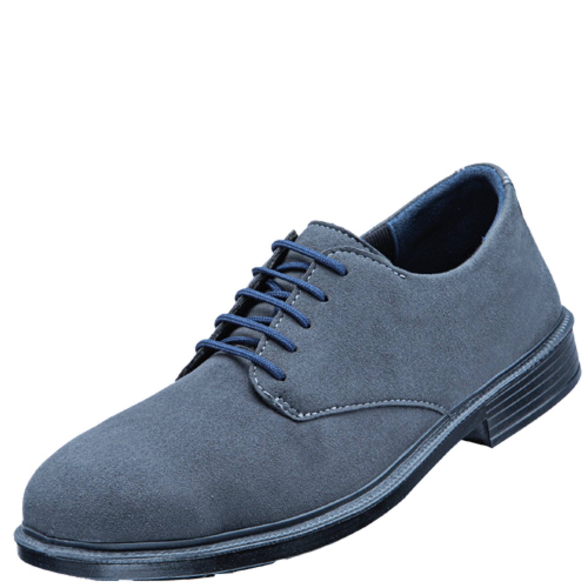 Gehschuh, Schnürschuh, Klasse Blau, Suede, Lederschuh