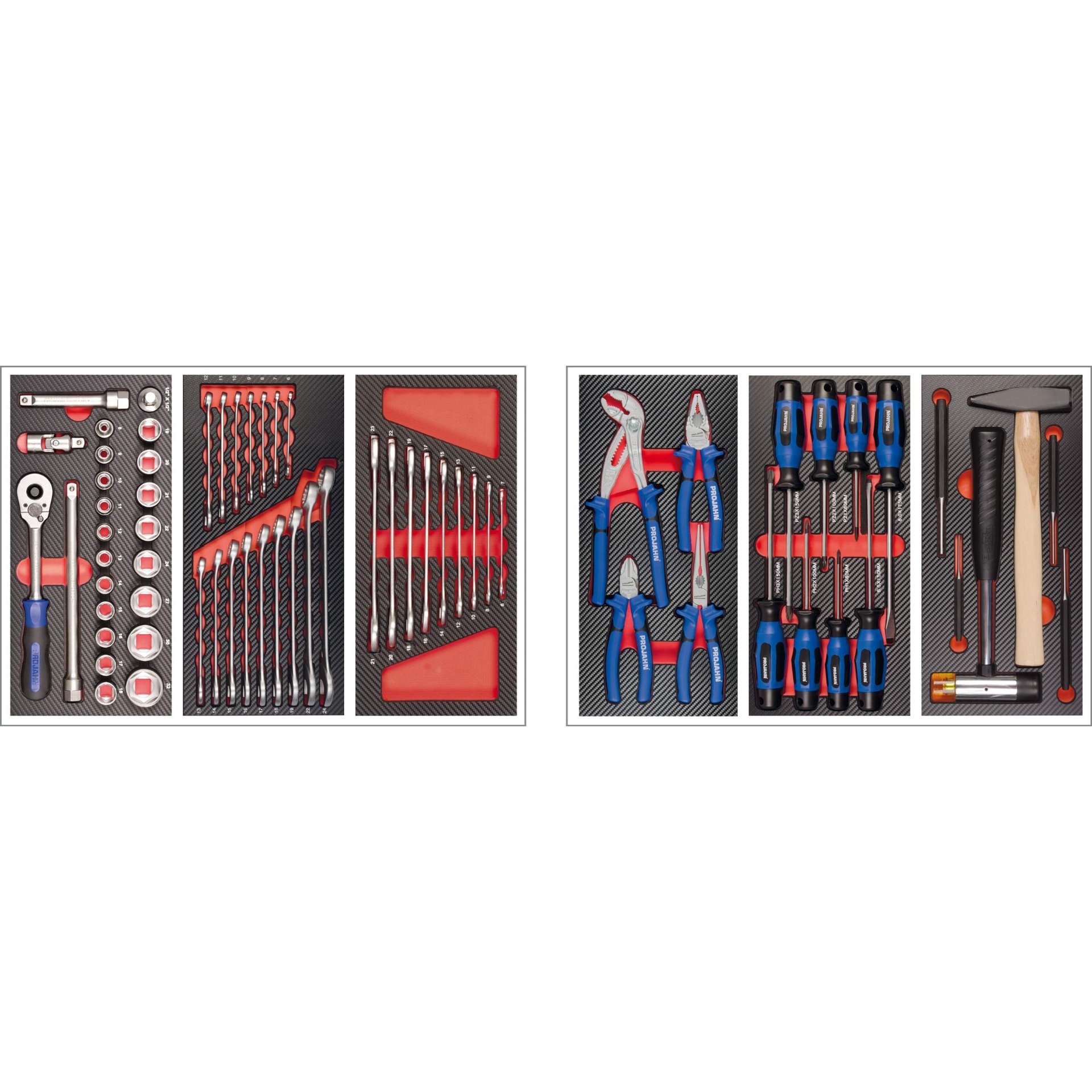 werkzeugkoffer, schraubenzieher, schraubensatz, hammer, zubehör