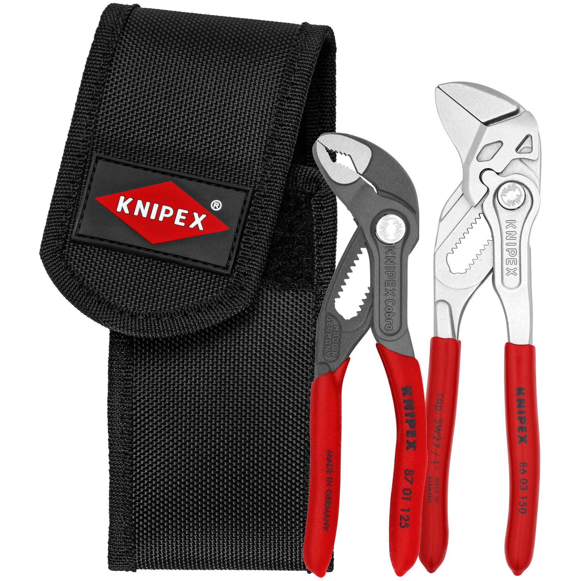 Mini-Zangensets in Werkzeuggürteltasche