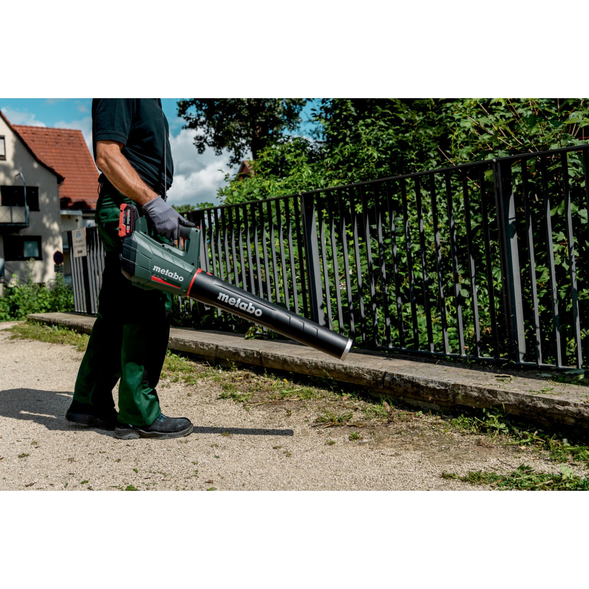 Gras, Garten, Handschuh, Mann, Person