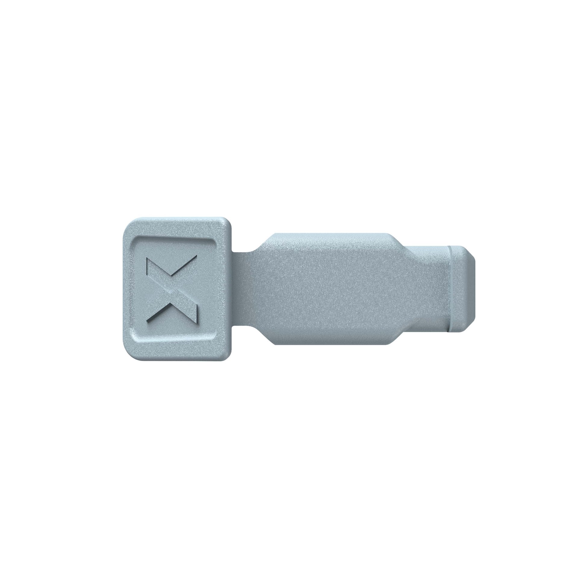 KNIPEX 00 61 10 CS ColorCode Clips grau (10 Stück)  21 mm Zubehör, Adapter, Elektronik