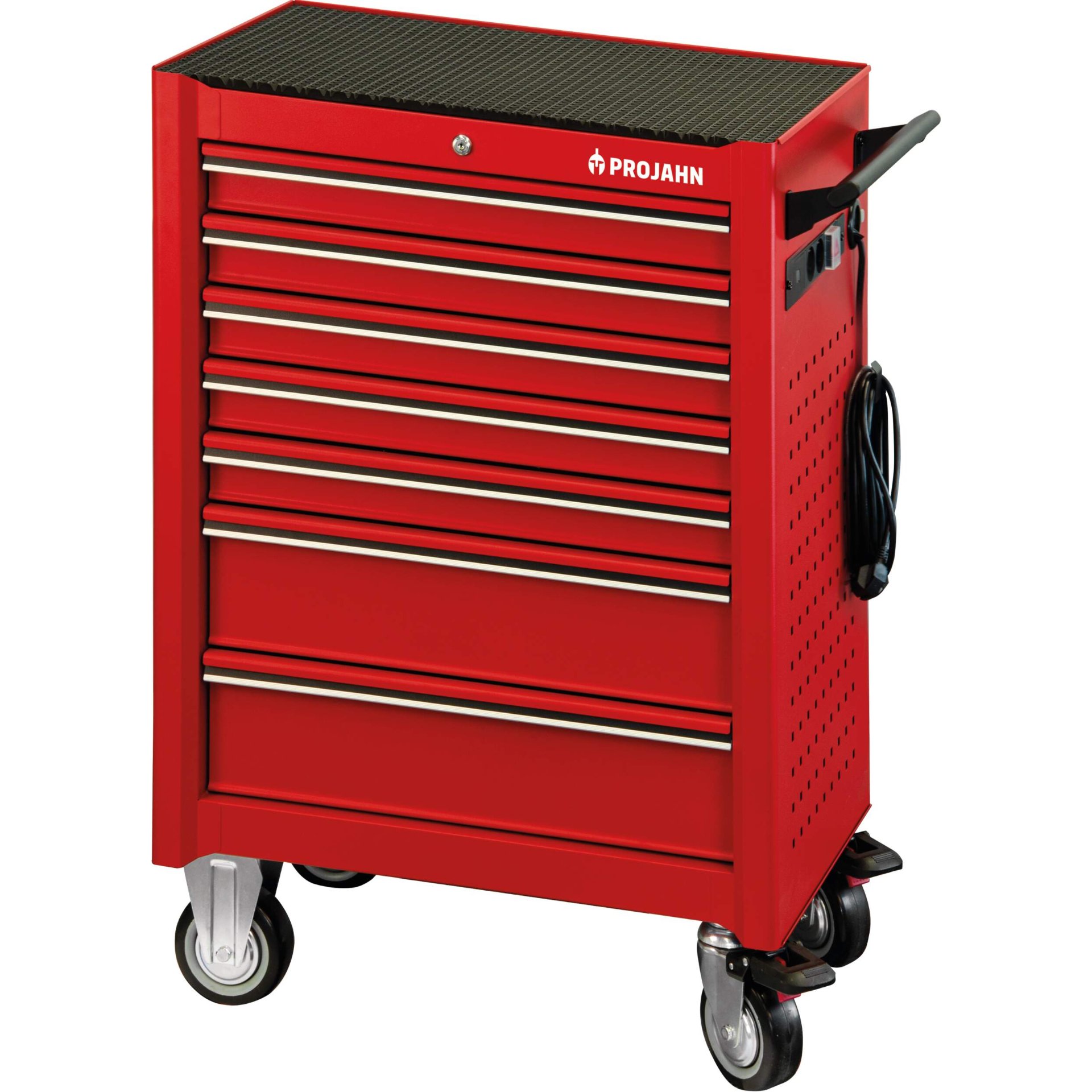 Werkzeugwagen, Schubladenkasten, Rot, Rollwerkzeugwagen, Metall