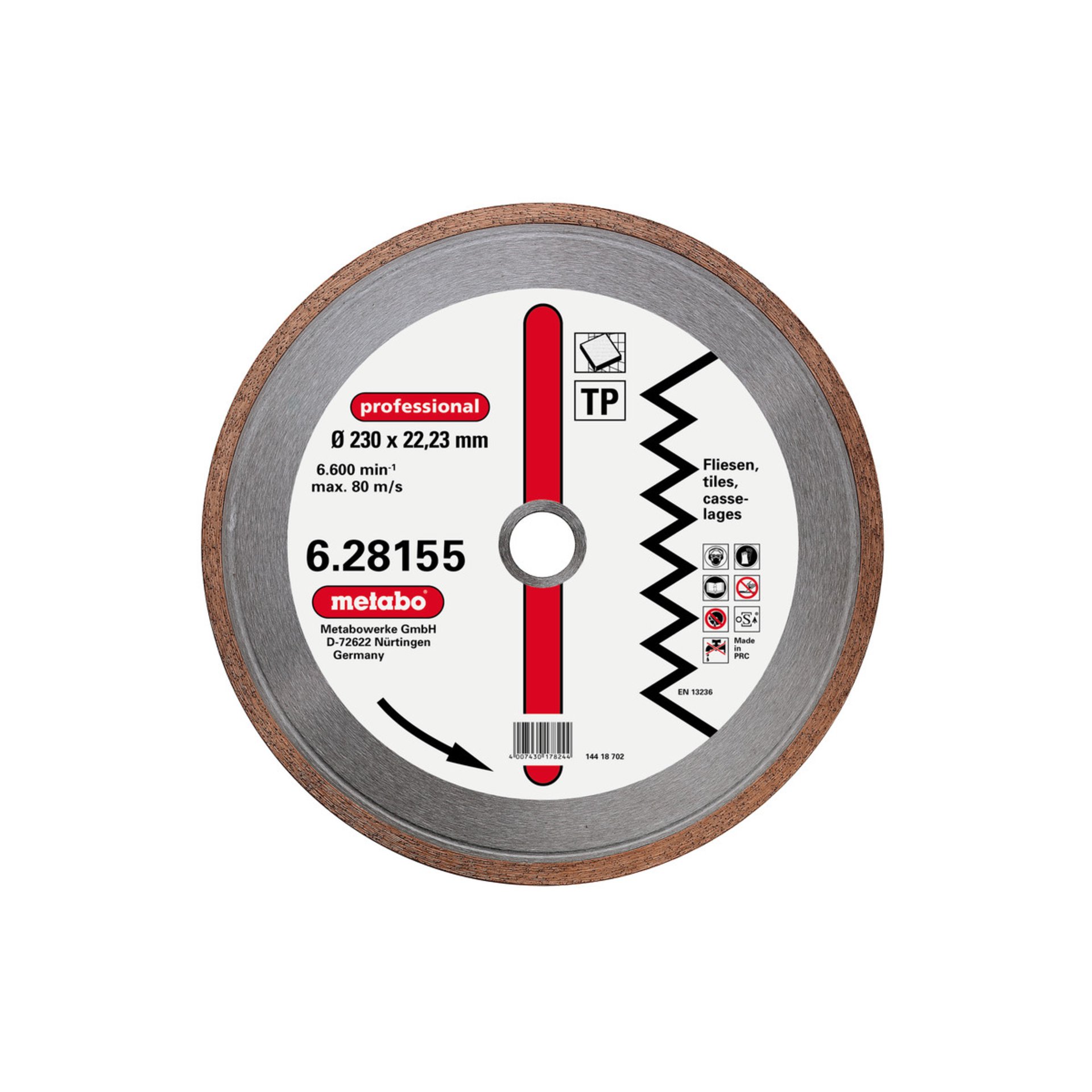Dia-TS, 230x1,7x22,23mm, "professional", "TP", Fliese (628155000)