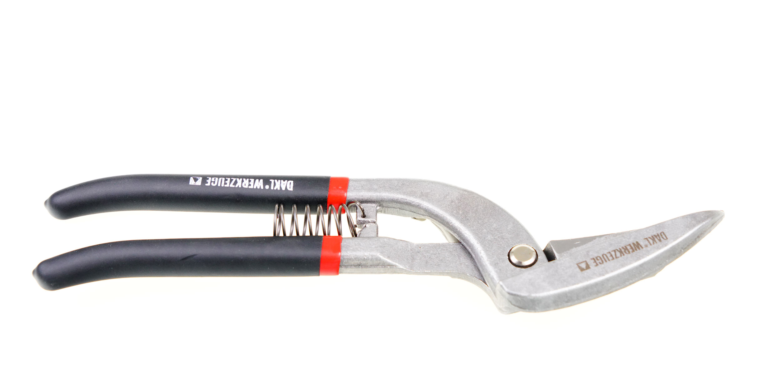 durchlaufschere-rechts-1 DAKL "eXtrem" Pelikanschere  Blechschere rechts 300 mm, mit Feder und PVC-Griffen