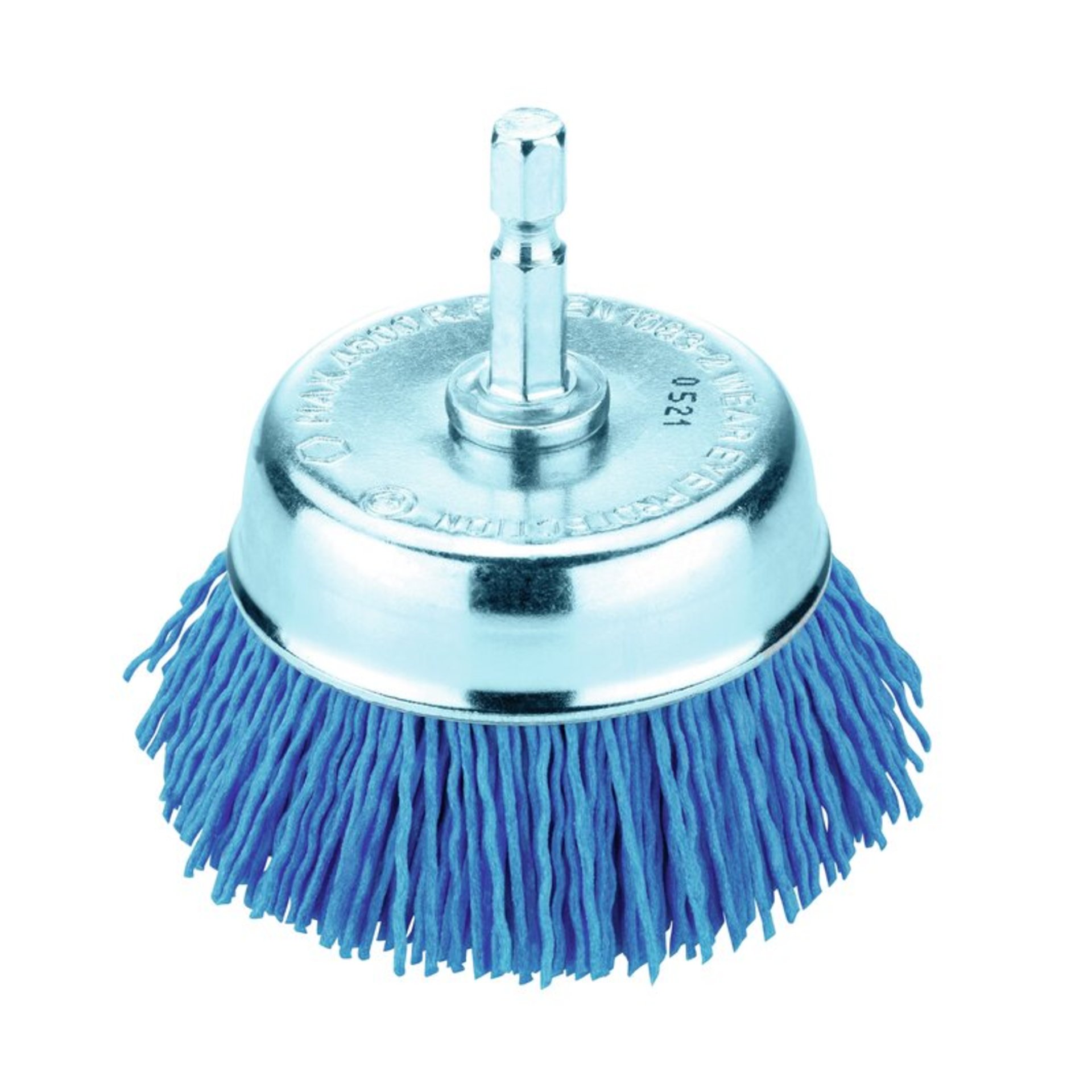 Hikoki Stahldraht-Topfbürste 75 mm/ 1/4" HEX, grittyflex blue K 180 Pinsel, Gerät, Werkzeug