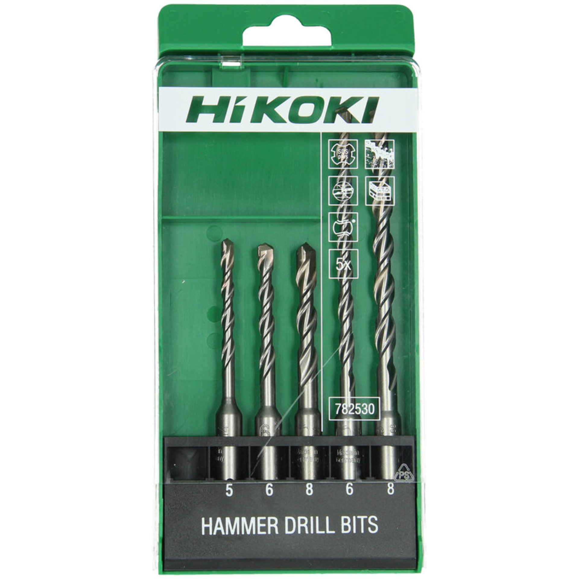 HM-Hammerbohrerset SDS-Plus (5-teilig) 5/6/8 x 110 mm 6/8 x 160 mm