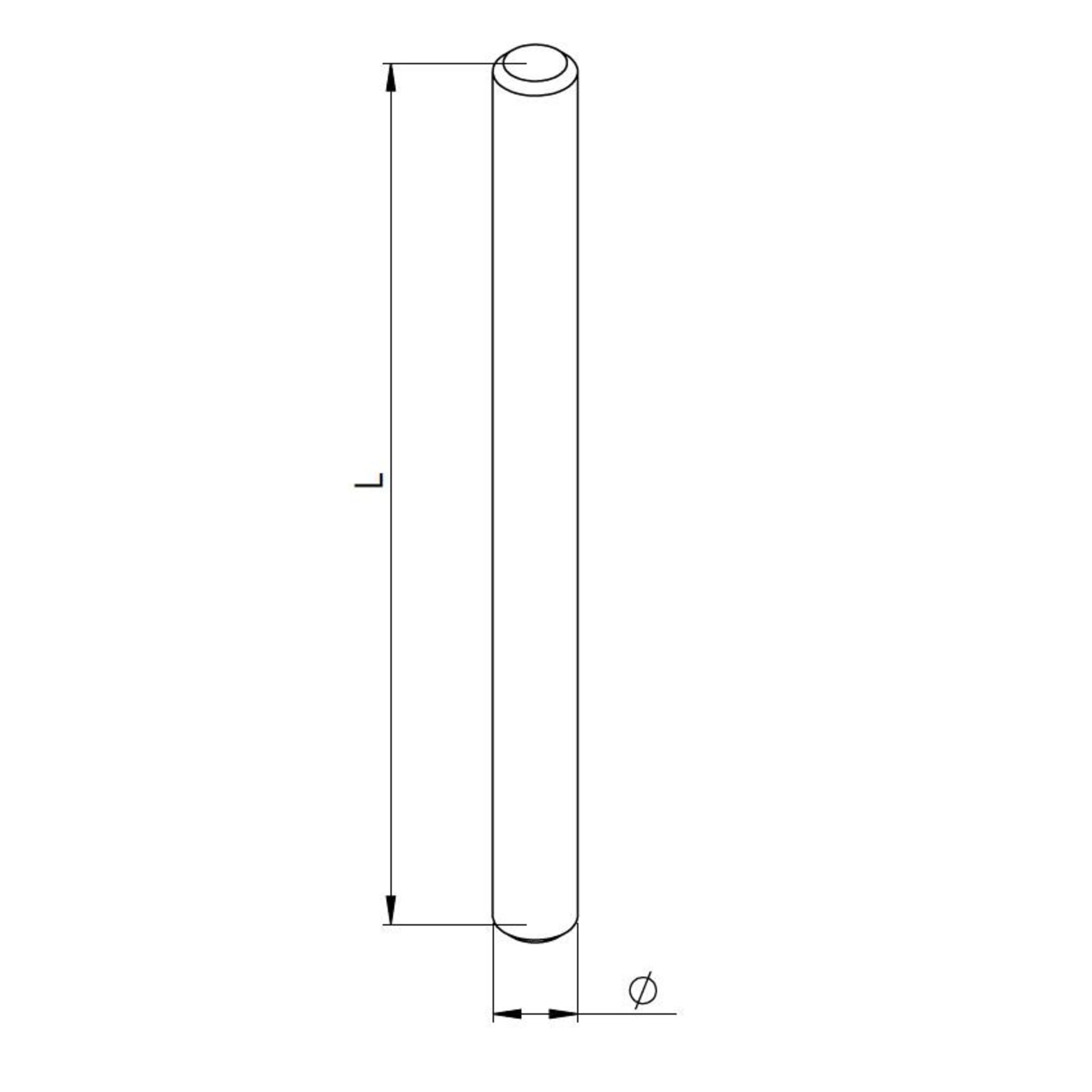 Papprofüllung, Rör, Cylindar, Lengde 1, Diameter
