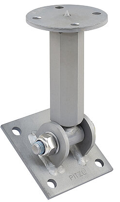 PITZL Pfostenträger Rechts/Links mit Gewinde M24, Verstellbereich: 178 - 243 mm