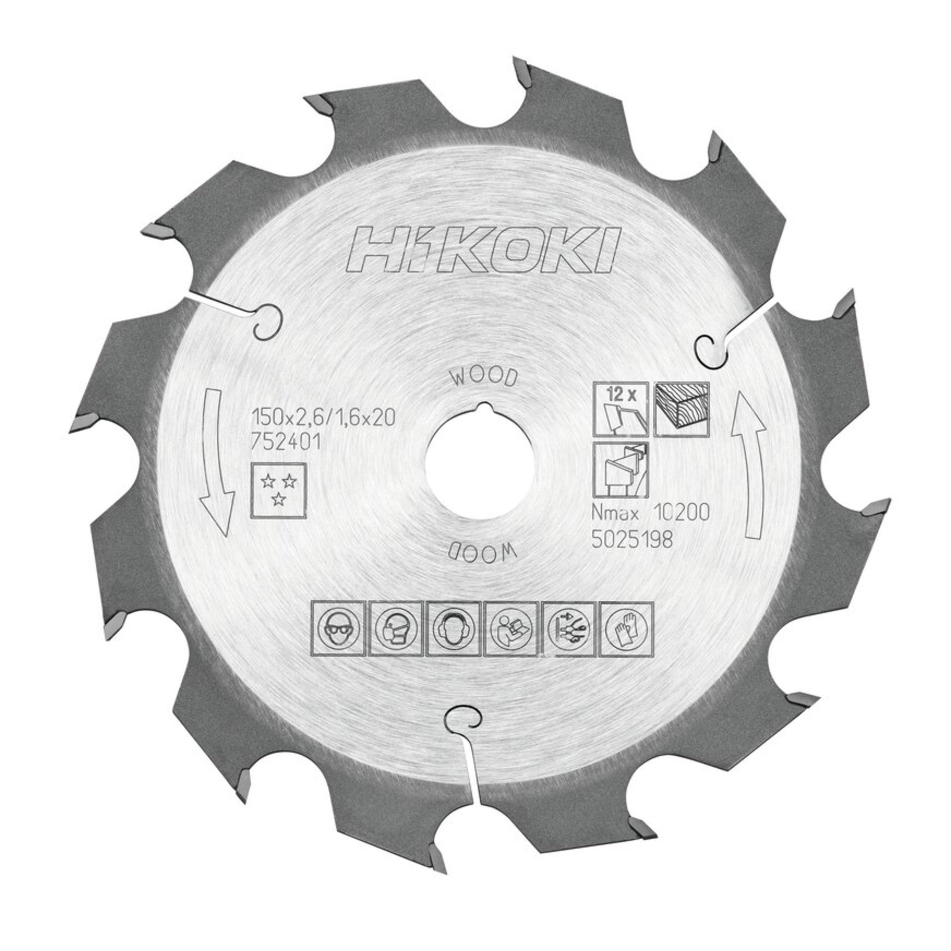 Hikoki TCT Kreissägeblatt Holz Wechselzahn für handgeführte Kreissägen Elektronik, Hardware, Computerausrüstung