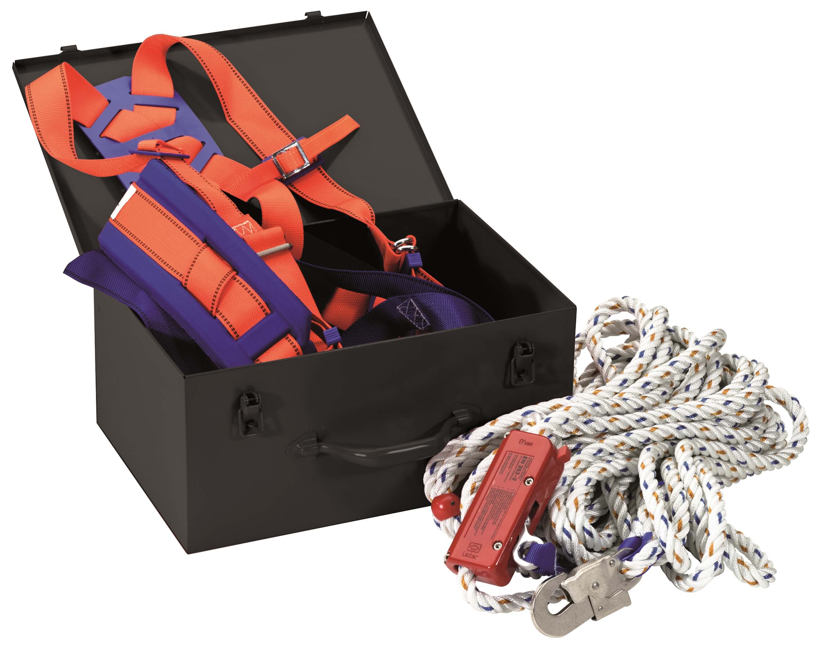 00601000-1 Auffangsystem EN 363 im Metallkoffer , 200x410x270 mm, Dachdecker, Freund