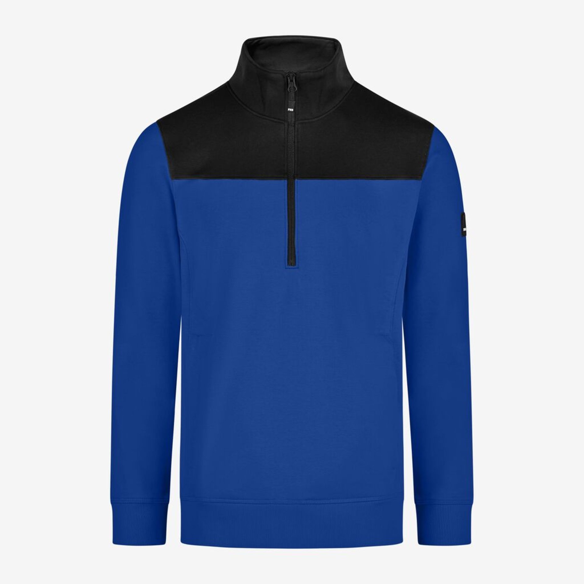 Hoodie, Pullover, Blau, Fleece, Halb-Reißverschluss