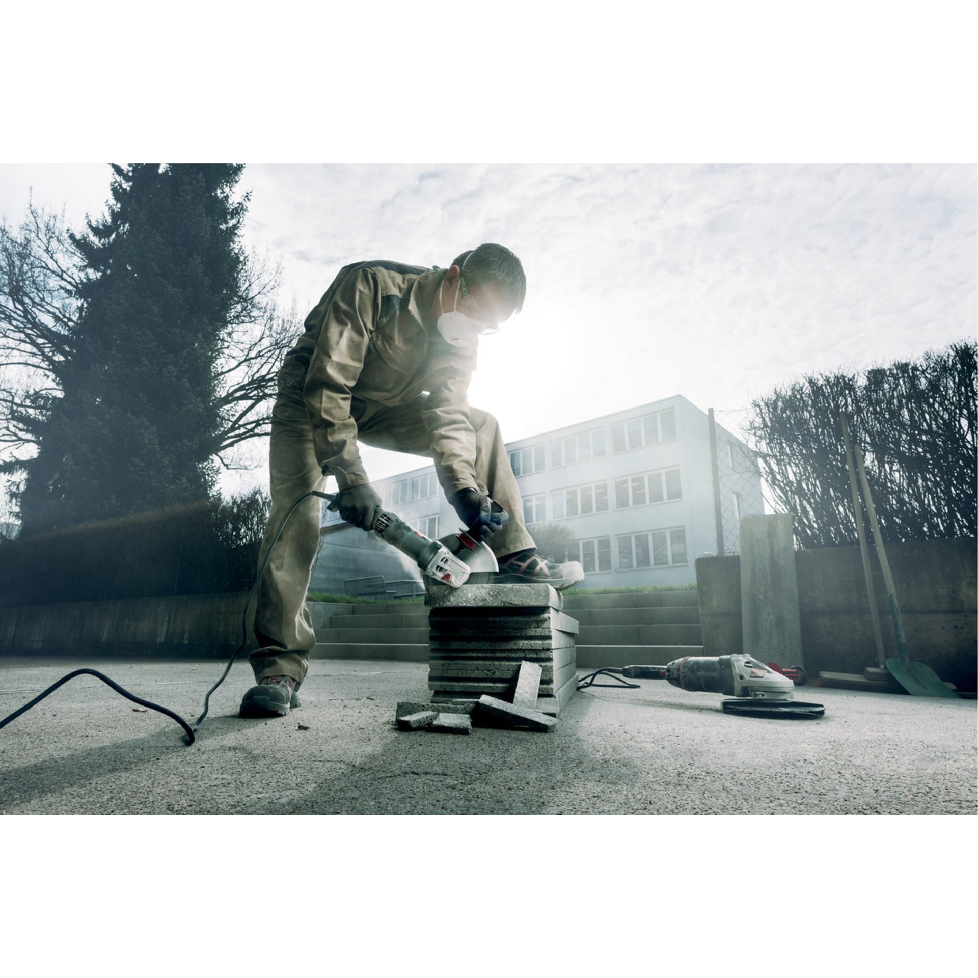Handschuh, Elektrische Bohrmaschine, Erwachsener, Mann, Person