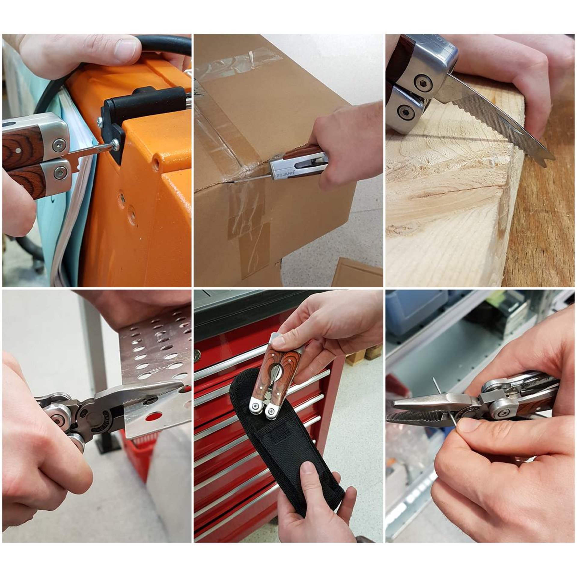 Multitool, Messerwerkzeug, Zange, Seitenschneider, Karbiner