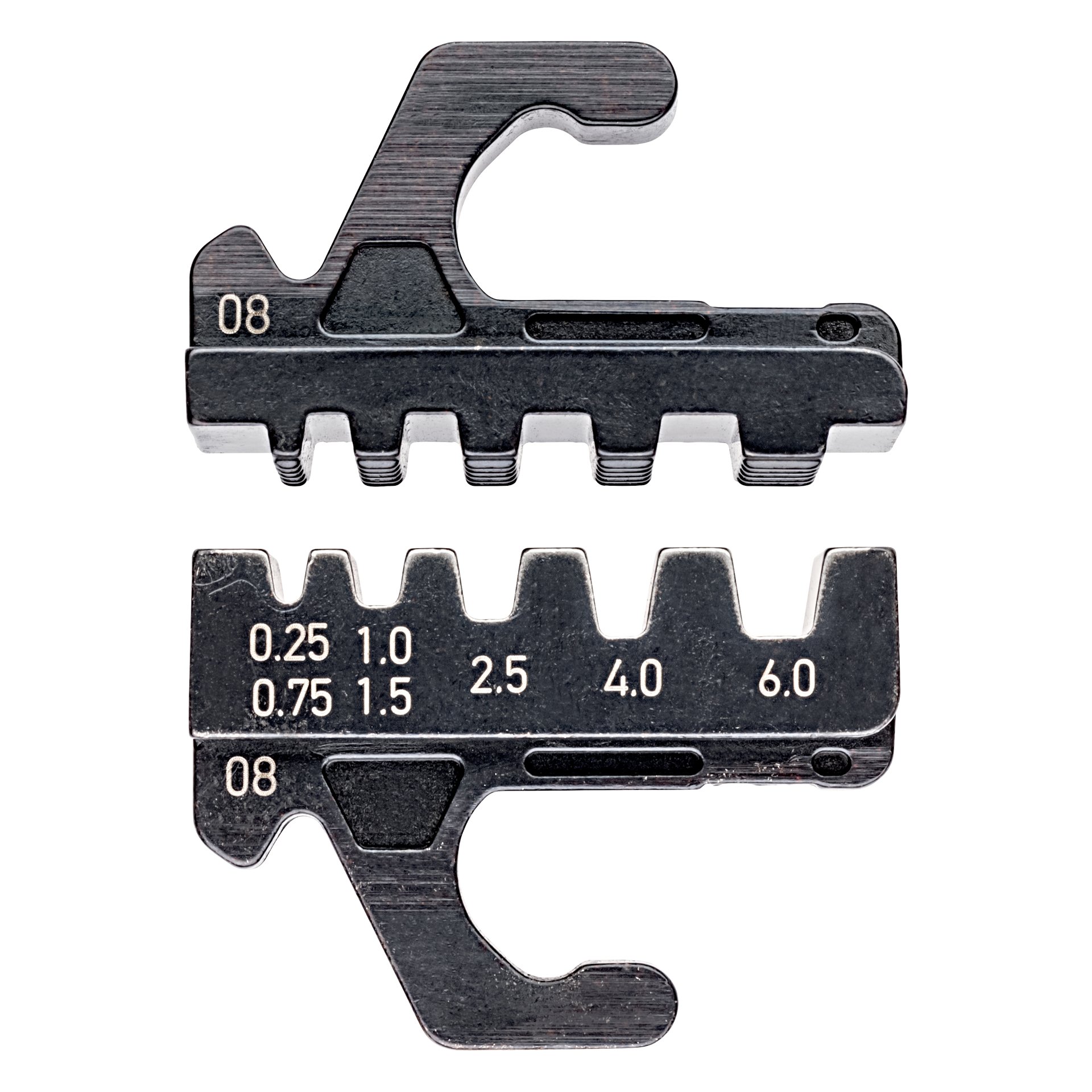 KNIPEX 97 39 08 Crimpeinsatz für isolierte + unisolierte Aderendhülsen 0,25 - 6 mm²