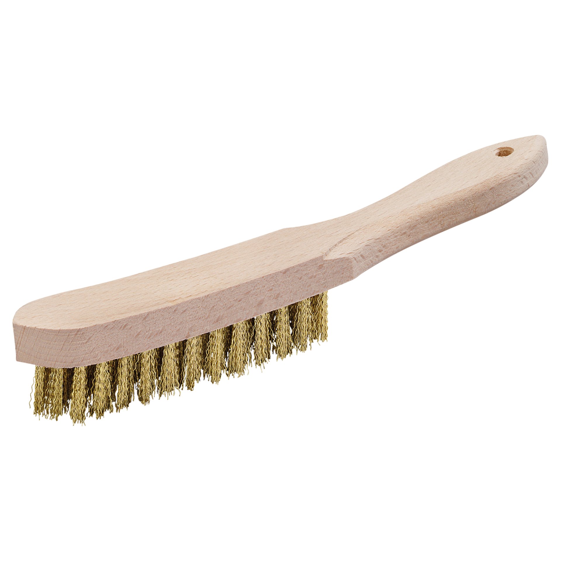 Bürstenkopf, Messwerkzeug, Holzgriff,  Brassfarben?, Reinigungsbürste