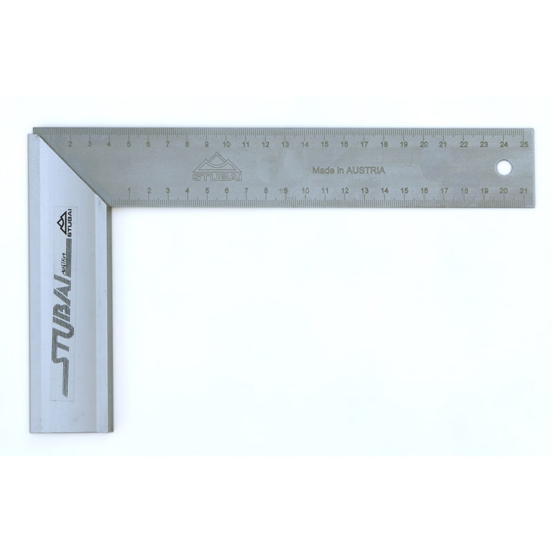 Stubai Tischlerwinkel m.Alusch.+Maßein.beids., 400x200 mm
