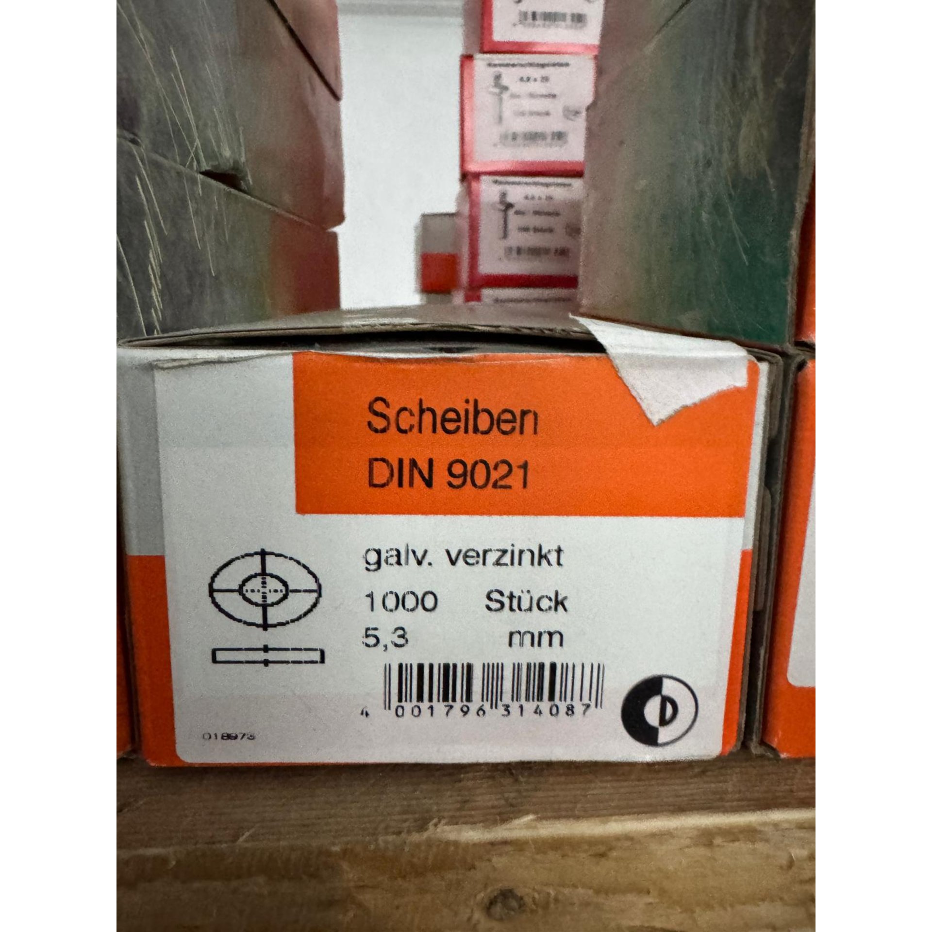 Scheiben, DIN 9021, galvanisiert, Stück, 5,3 mm