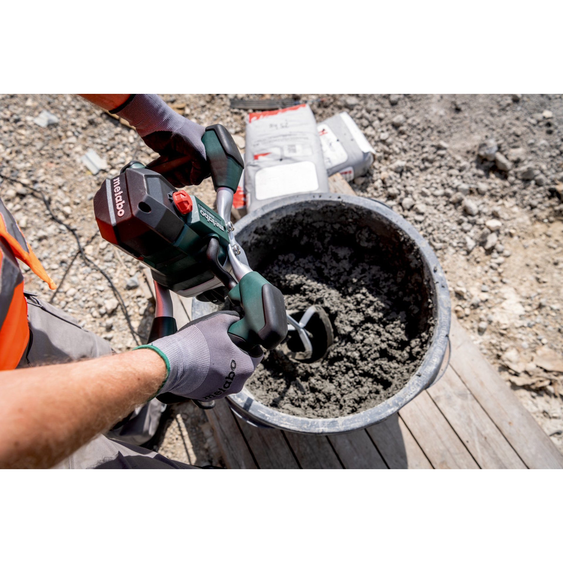 Baugewerbe, Handschuh, Konkret, Mann, Person