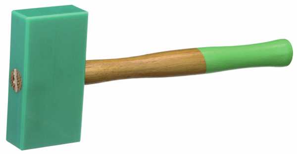 Kunststoffhammer mit Hickorystiel, 155x35 mm, Klempner, Freund