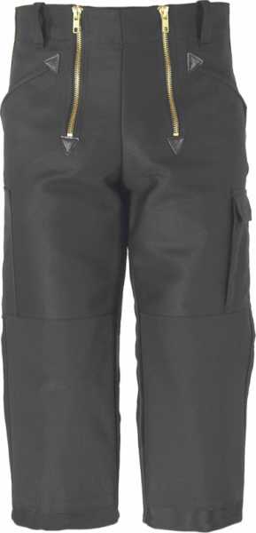 JOB-Zunfthose 3/4 COOL aus Canvas schwarz mit Kniepolstertaschen