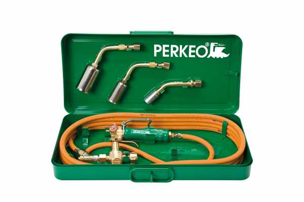 Perkeo Propan-Schrumpfbrenneranlage mit Zubehör,5m-Schl.im Kasten,M10x1LH